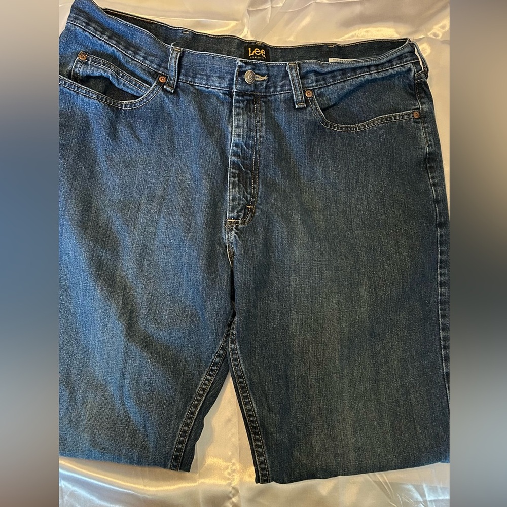 LEE Jeans Mens 38x34 Relaxed Fit Blue 100% Cotton Denim Casual‎